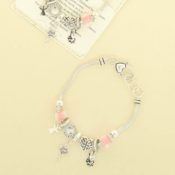 Inspirational Religious Theme Charm Bracelet - Picture 1 of 3
